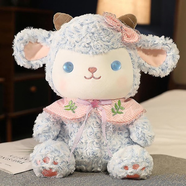 1kpl 22-60cm Kawaii Lolita pehmonukke Ihana lampaiden täytetyt pehmolelut tyttömäiset koristeet lapsille 35cm Blue