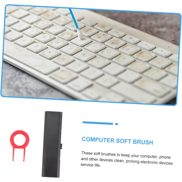 Select Tastaturrensebørste Antistatisk Børste til Bærbar PC Bærbar med Tastaturværktøj