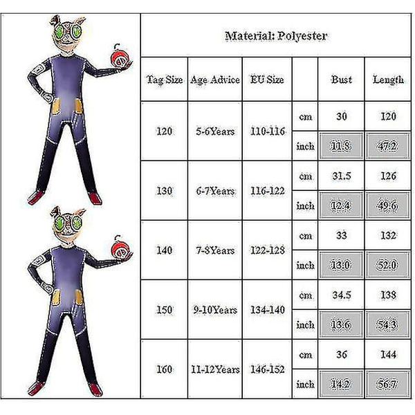 Hurtig Forsendelse En Af Legender Børne Jumpsuit Hextech Mayhem Playsuit Kostume 5-6 Years
