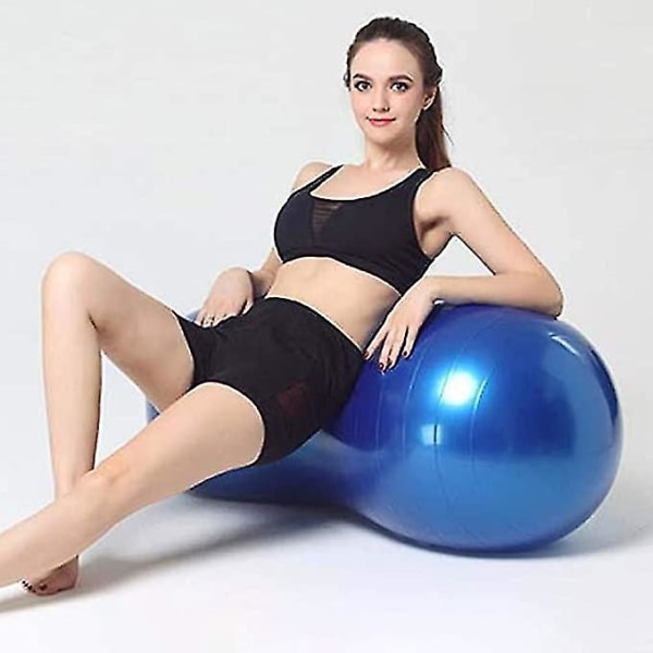 Sports Yoga Ball Anti Burst Peanut Balance Ball Pump Massage