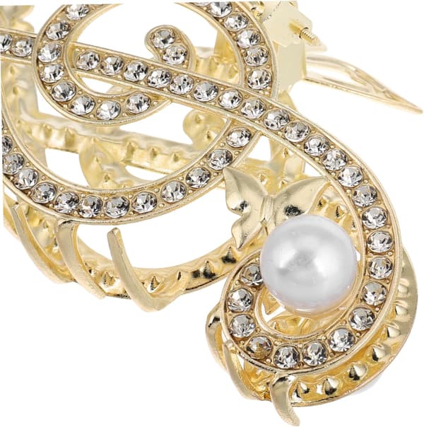 Perle Hårklemme Rhinestone Node Hårnål Skridsikker til Tykt Hår Klemme Kvinder Piger