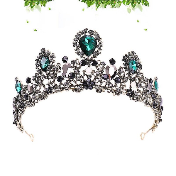 1st krona stor lyx vintage kronbrud tiara hår smycken huvudbonad