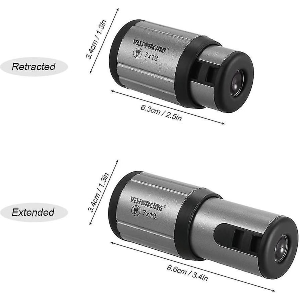 Mini Kompakt Monokular HD Lomme Teleskop HD Ultralet 18 Monokular