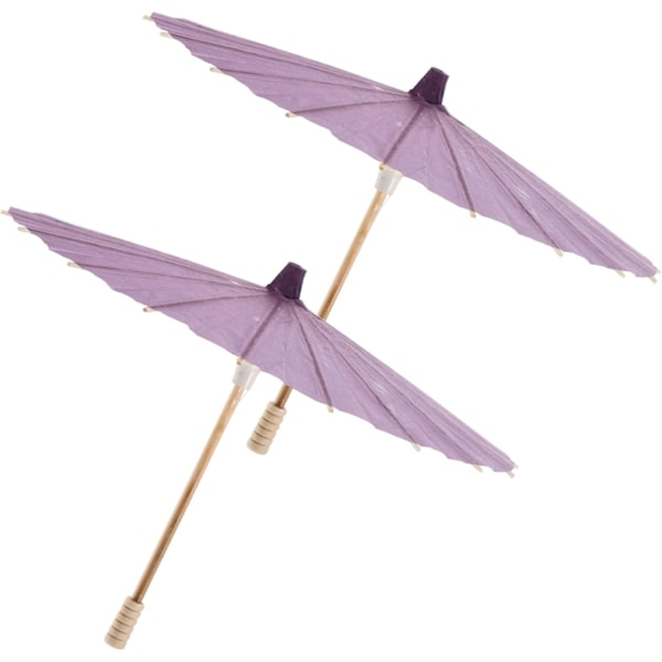 2 stk. Blank Papir Paraply Papir Bryllupsdekoration Paraply Paraply Afløbsstativ Automatisk