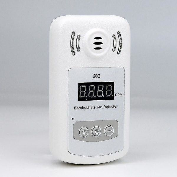 Bärbar Mini Brännbar Gasdetektor Analysator Gasläckagetestare med Ljud och Ljuslarm Gasläcka