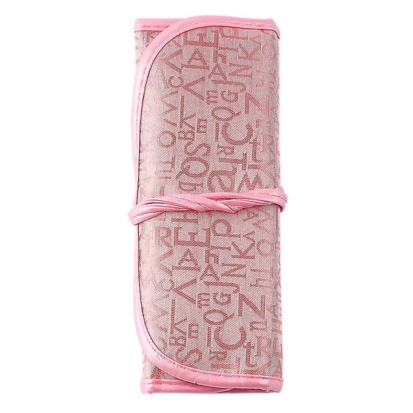 8 stk Profesjonelt rosa sminkebørster verktøy med etui
