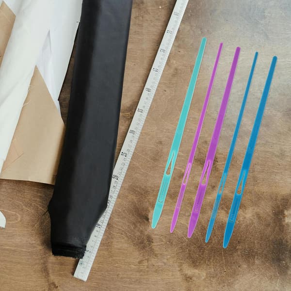 5 sett lange elastiske trådere for sying av linning, elastiske bånd og armbånd