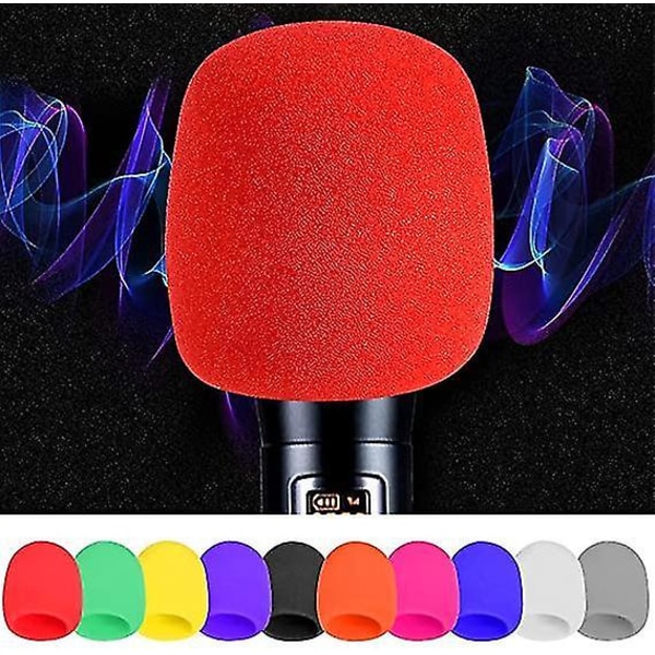 30 stk Mikrofon svampecover 10-farvet vindskærm 7330 | Fyndiq