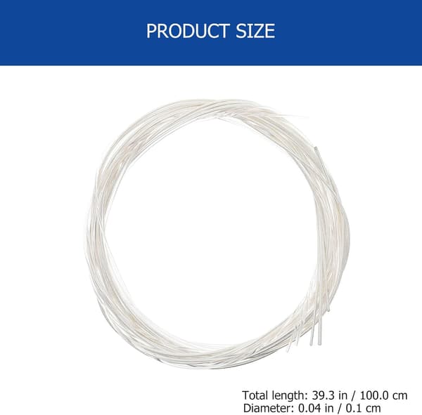 10-pack gitarr nylonsträngar folkgitarr ersättningssträngar vit nylonkärna elektropläterad