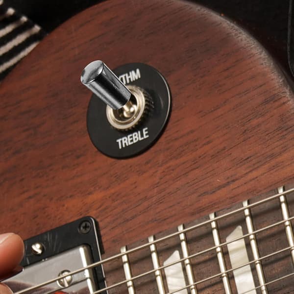 2 stk. vippeforlængere til elektrisk guitar, metal, robuste hætter, sort