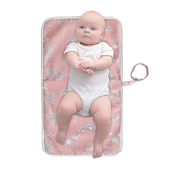 Baby Portable Skiftpude, Bleiepose, Rejseunderlag Butterfly