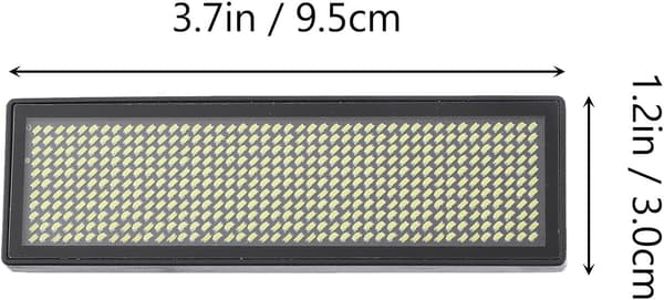 Oppladbar LED-navneskilt USB-kabel, programmerbar rullende meldingsvisning