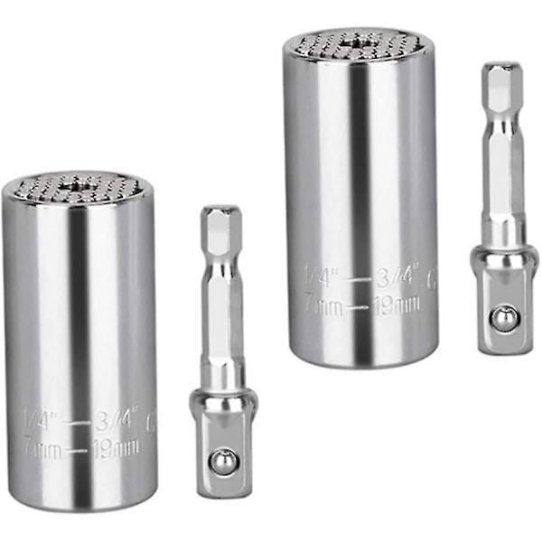 Universal Sokkelgrep Adapter 7mm-19mm Multifunksjons Sokkelnøkkel Reparasjonsverktøy