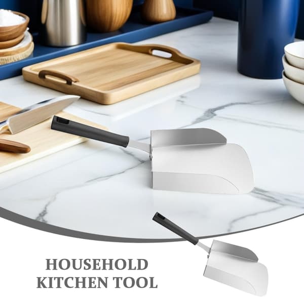 Popcorn Scoop Burger Spatel Rustfritt Stål Ergonomisk Design Glatt Overflate Solid Praktisk Matspatel