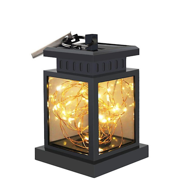 Ramadan Eid Solcellelys Udendørs Have 30 LED Lanterne