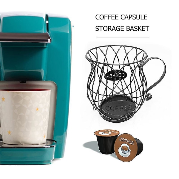 Hullet Opbevaringskurv til Kaffe Kapsler