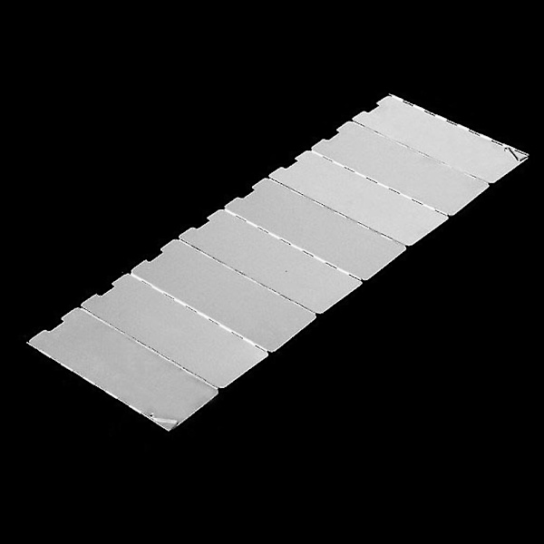 Bærbar vindskjerm i aluminium for camping, 8 paneler