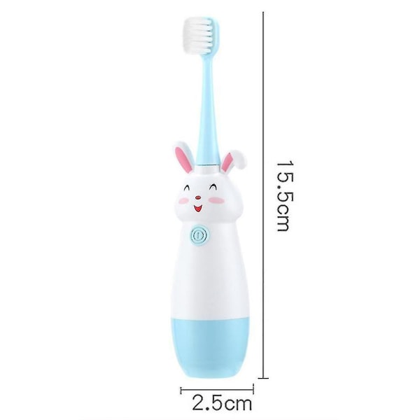 Søt elektrisk tannbørste for barn, myk børste Sonic batteridrevet 2de8 |  Fyndiq