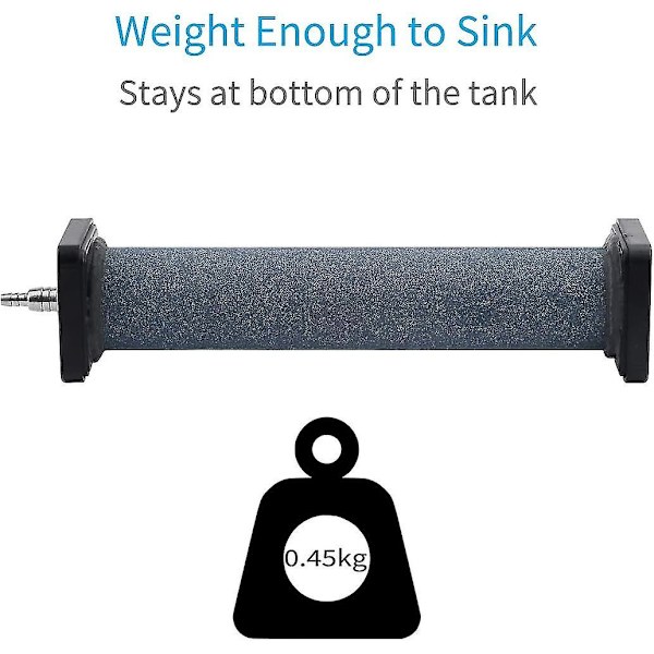 20cm Luftsten Cylinder Boble Diffuser Luftsten Til Akvarium Fisketank Luftpumpe