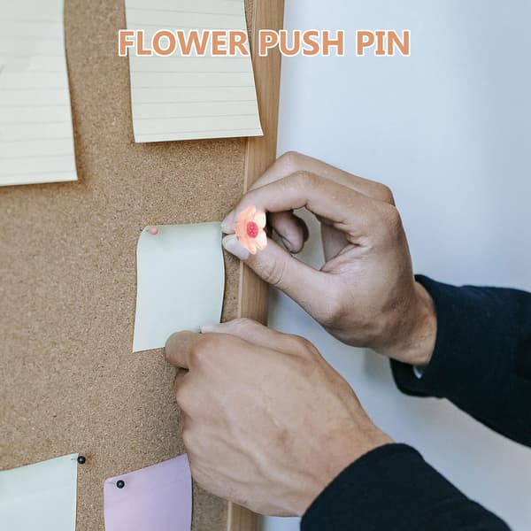 40 st hartsblomma häftstift söta häftstift blommiga häftstift trycknålar