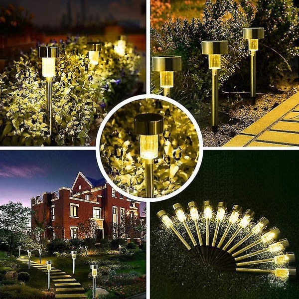 Utendørs Patio LED Hagelamper Multifarget + Varmt Hvit 10 stk