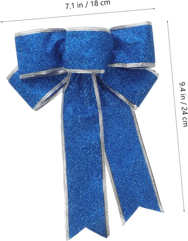 20 stk. store glitterbuer til julepynt