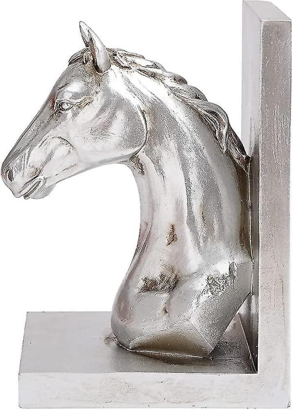 Bokstöd, silver Bokstöd Hästform Bokstöd Hyllbok Stopphållare