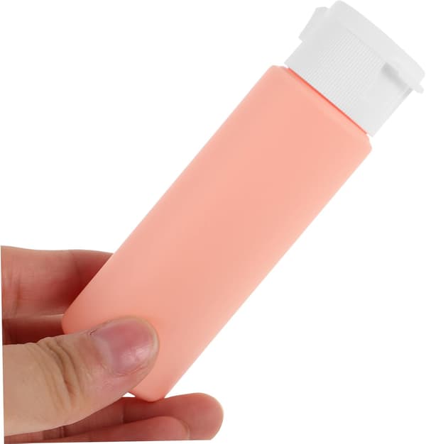 4 st påfyllningsbara klämflaskor för schampo, tomma lotiondispenser reseflaskor