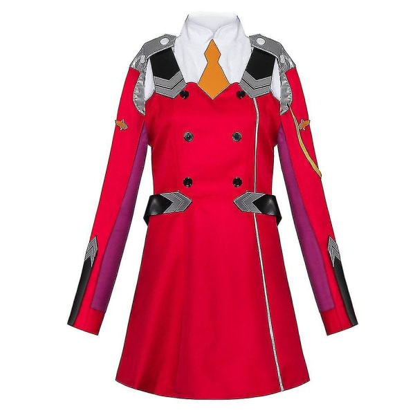 I Franxx Zero Two Costume Uniform Kvinder Røde Anime Outfits Sæt L