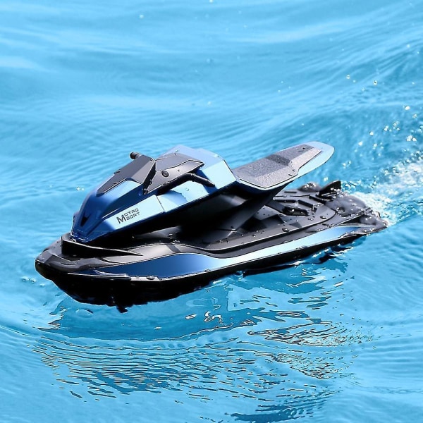2,4 g Racing Boat Jjrc S9 1:14 Fjernkontroll Dobbelmotor Ergonomisk design motorsykler (blå)