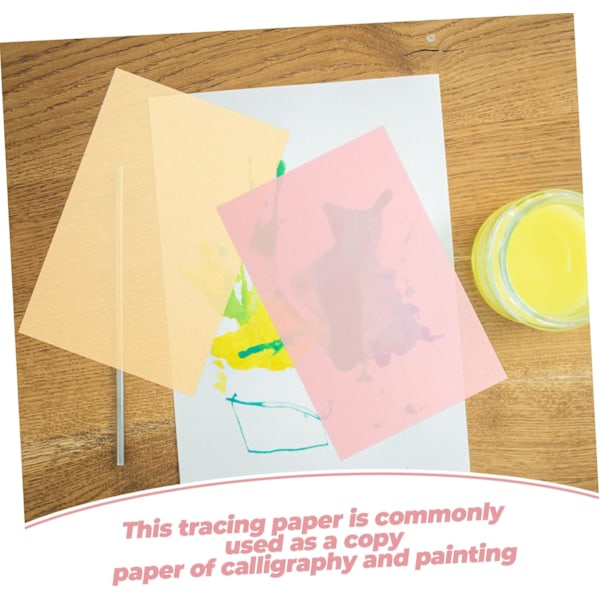 50 st Mångsidigt Vellum-papper för Ritning, Stämpling, Kalligrafi och Konstprojekt