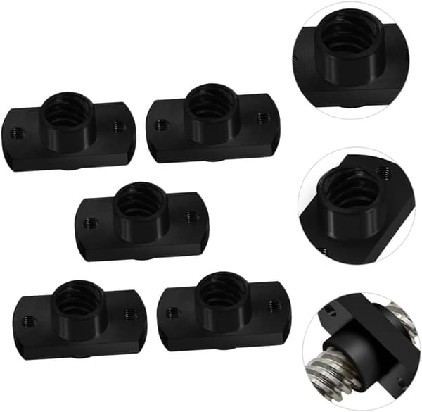 5st Blyskruvmutter Kit Skrivare Blyskruvmutter Pom Material för Ender