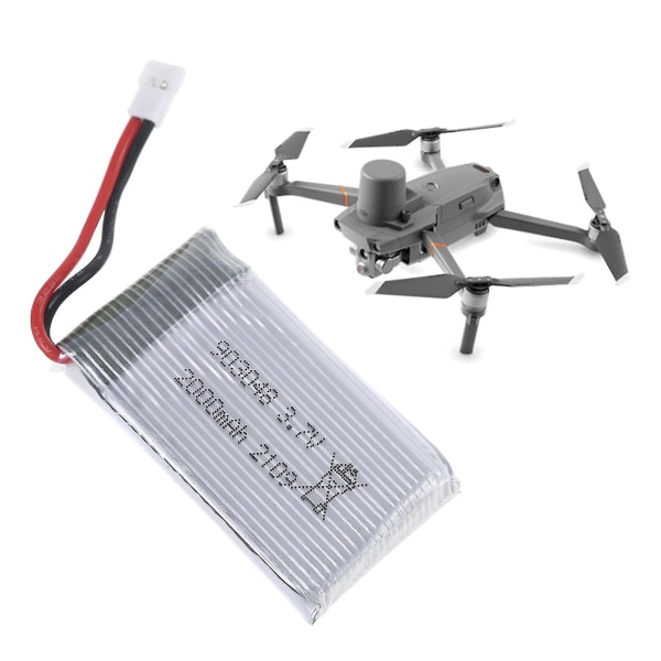 3.7v 2000mah Lipo Batteri 903048 Li-ion Batteri/lader Rc Quadcopter Tilbehør Reparation Reservedel Til Ky601s H11d H11c Rc Drones 2000MAH
