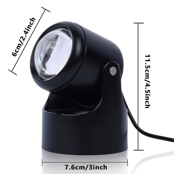 Solnedgang Lampe Solnedgangsprojektor Projektionsnatlys