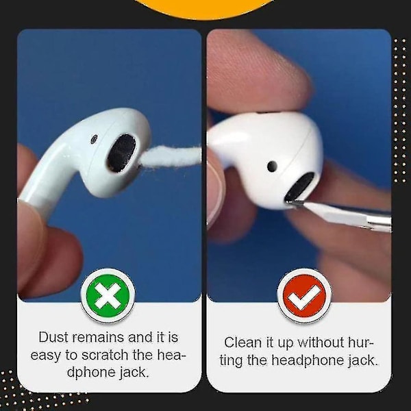 1 stk. Multifunktionel Rengørings Pen til Trådløse Bluetooth Headset