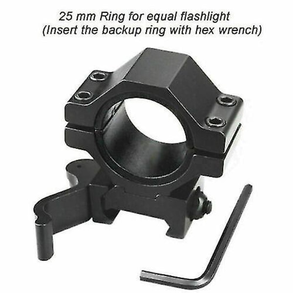 1'' 25.4/30mm Ring Weaver Picatinny Rail QD Kikkertmontering