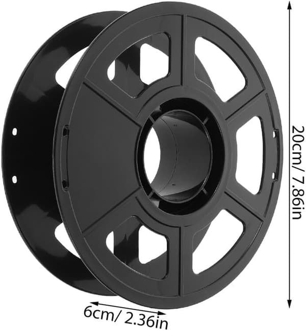 6 stk. plastspole genanvendelig printerfilamentholder opbevaring tom spole