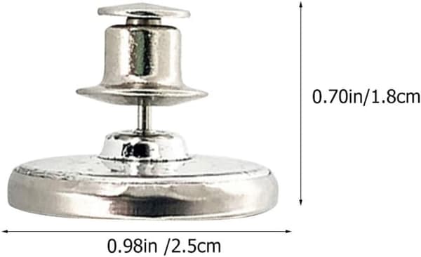 5 par magnetisk spenne gardinspenne draperidekor sølvlegering magnet avtakbar