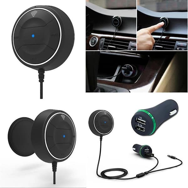Bluetooth-mottaker bilsett med 2-ports USB-billader for iPhones