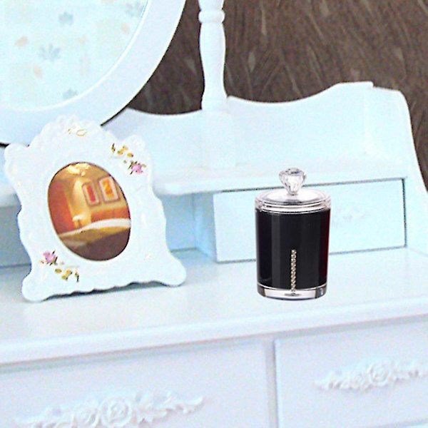 Transparent Akryl Opbevaringsholder Bomuldspindboks