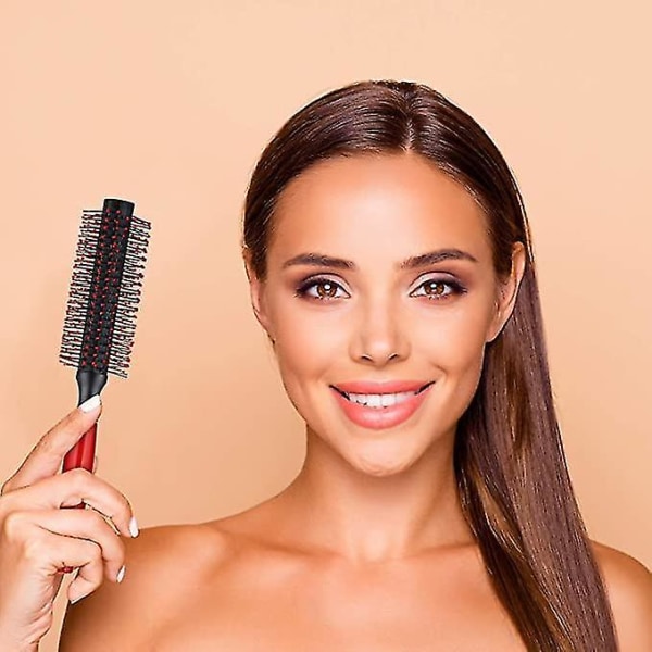 Quiff Roller Rund Hårborste Kam Hårstyling för Män