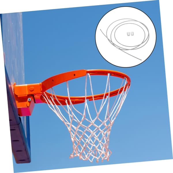 Basketnät Fästsnöre Ståltråd Trådrep 4st Robust Belagd Tråd