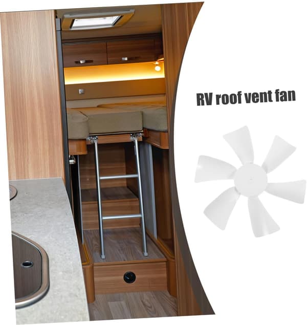 2 stk. 6-tommer RV-ventilatorvinger Erstatning til RV-loftventilator Robust til egnet til camping og udendørs ventilation