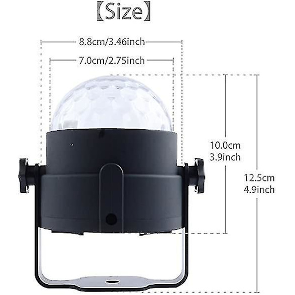 Dj Disco Scene Lys Mini Rom Dekor Ball Lys USB