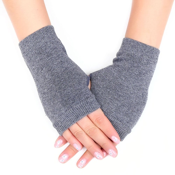 Fleksibel utilgivelig Fjendtlig Halvfingerhandsker Strik Fingerløse handsker til mænd og kvinder Vintertøj  Gray 8254 | Gray | Fyndiq