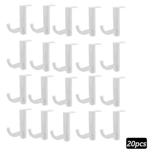 Universal Høretelefon Stativ Vægmontering Headset Hanger Klæbende Øretelefon Holder Stativ Øretelefon Display Stativ Krog Headset Tilbehør Hook White 20ps