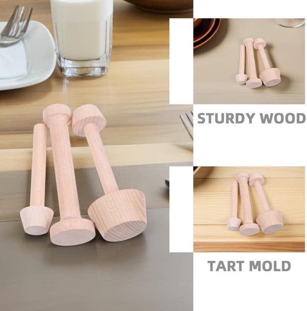 4 stk. treterteformer Eggterteforming DIY kakebakeredskap