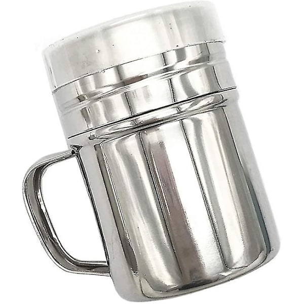 2 Pak Rustfrit Chokolade Shaker Stål Pulver Mel Sukker Salt