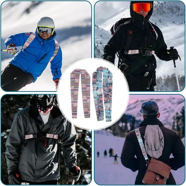 Skate Leash Rullskridsko Axelrem Justerbar Polyesterrem 2st Bärbar