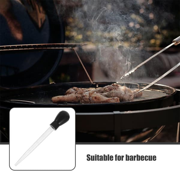 4 stk BBQ-penselsett for grillet mat med termoplastisk gummi og polystyrenmateriale